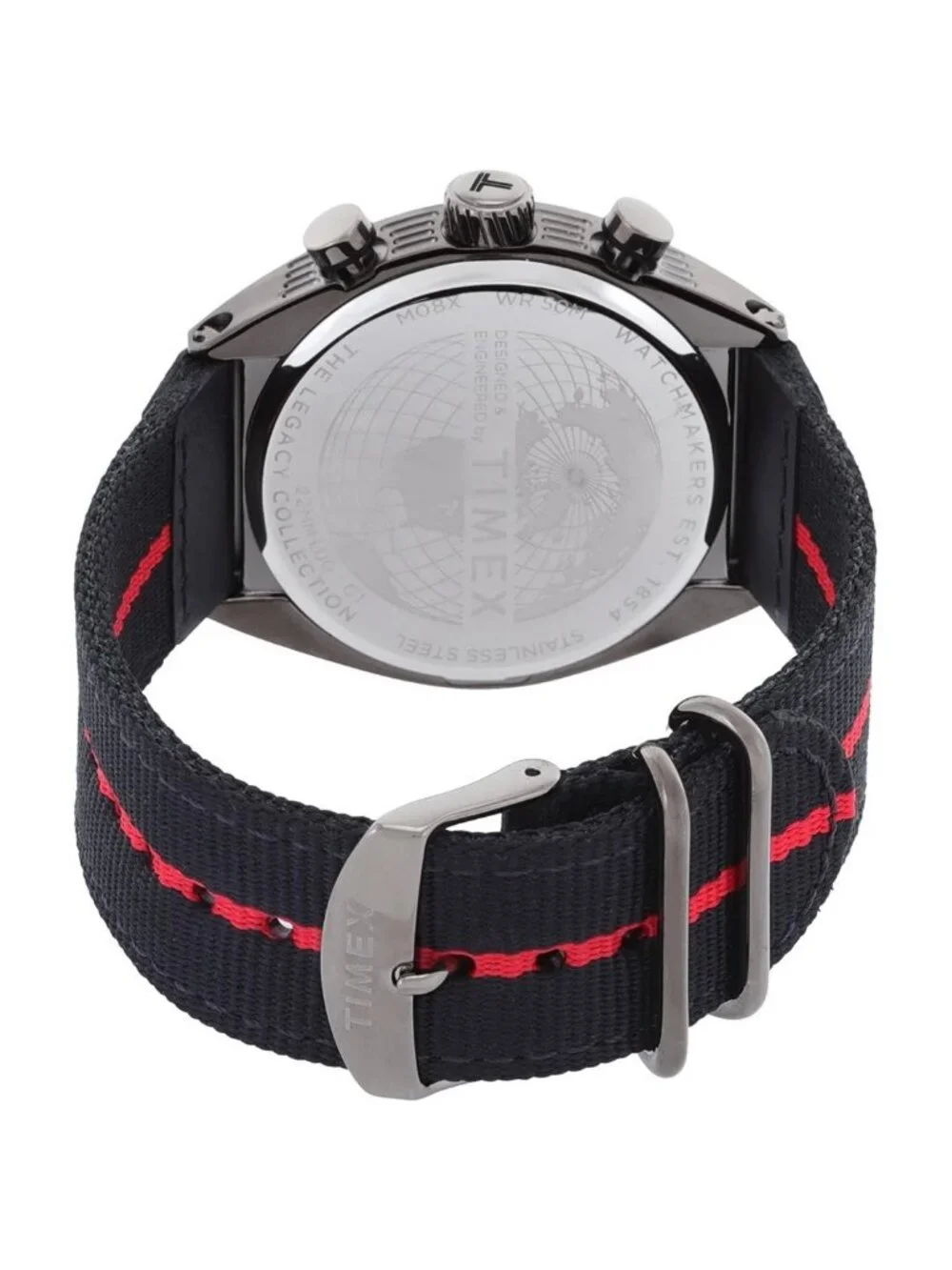 NWT Timex Legacy Tonneau Chronograph Quartz Black Dial Men's Watch TW2W50200